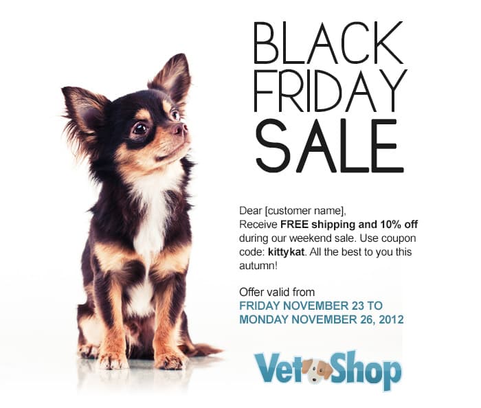 Vet Shop Email
