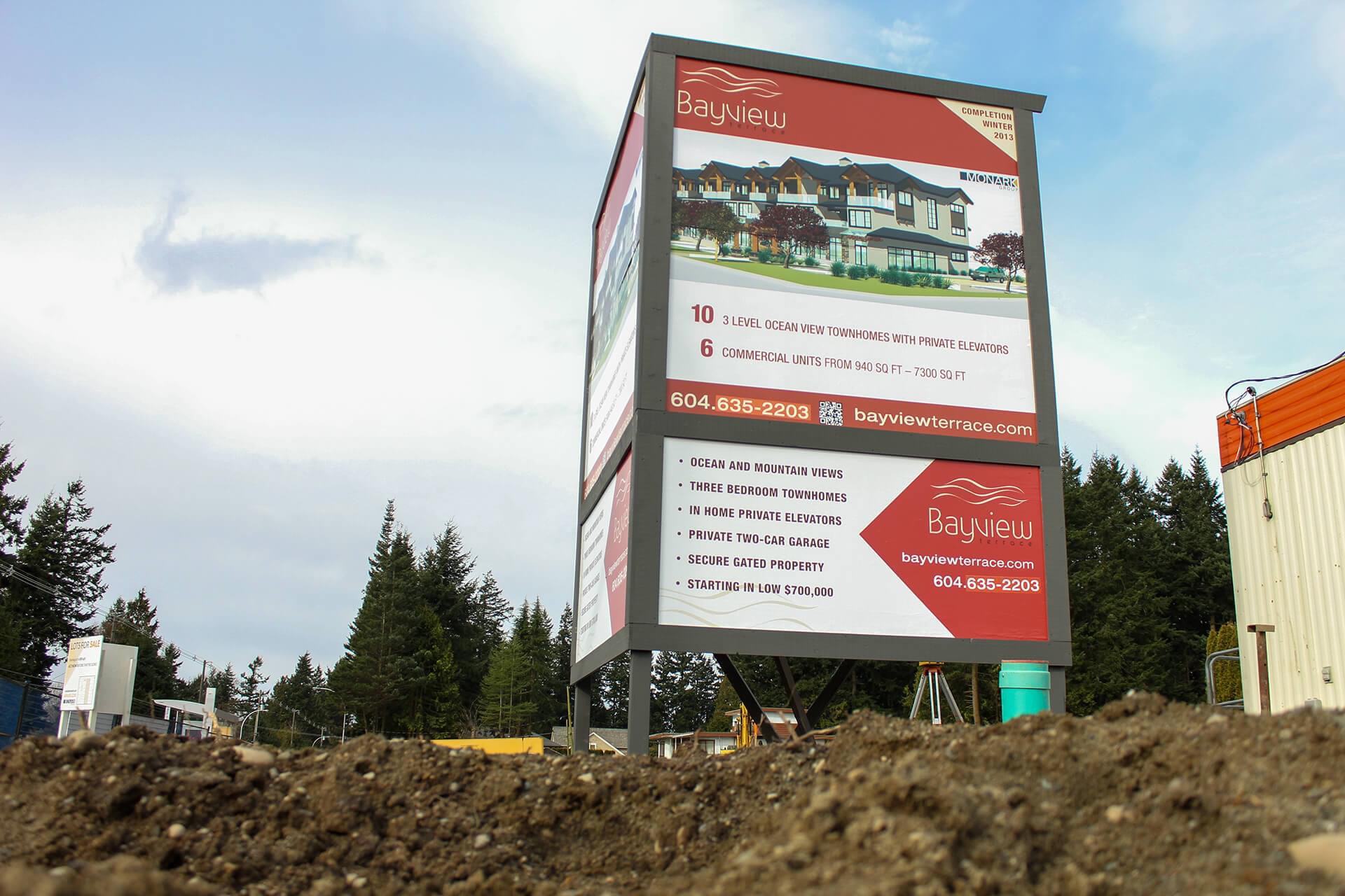 Bayview Terrace Construction Sign