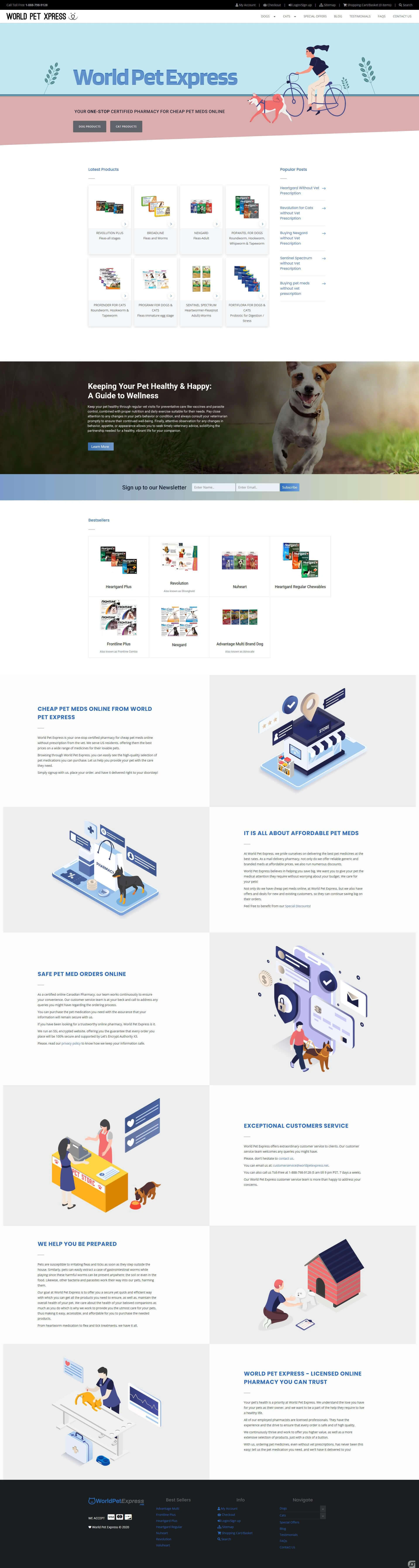 World Pet Express Website Screenshot